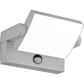 Ideal Lux - Applique da esterno LED con sensore SWIPE, 21W, 230V, CRI 90, IP54, grigio